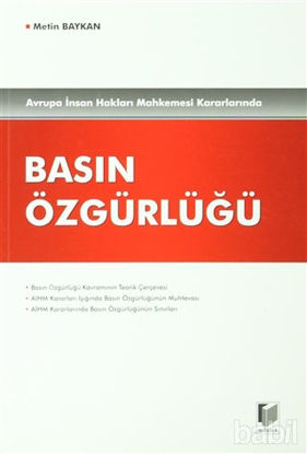 Picture of Avrupa İnsan Hakları Mahkemesi Kararlarında Basın Özgürlüğü