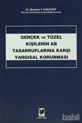 Picture of Gerçek ve Tüzel Kişilerin AB Tasarruflarına Karşı Yargısal Korunması