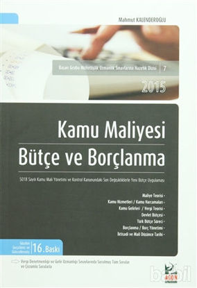 Picture of Kamu Maliyesi / Bütçe ve Borçlanma 2015