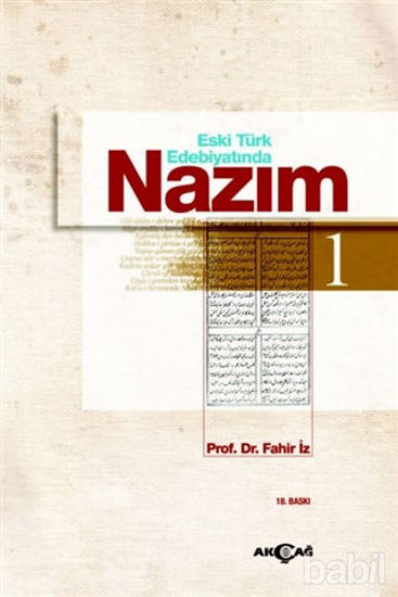 Picture of Eski Türk Edebiyatında Nazım Cilt : 1