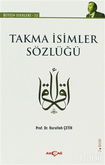 Picture of Takma İsimler Sözlüğü