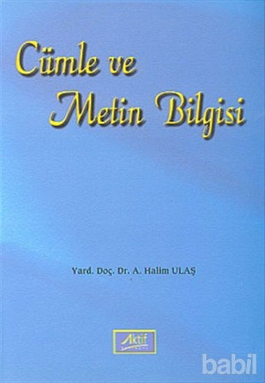 Picture of Cümle ve Metin Bilgisi