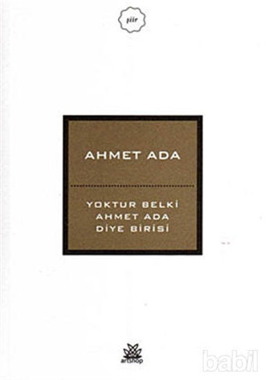Picture of Yoktur Belki Ahmet Ada Diye Birisi