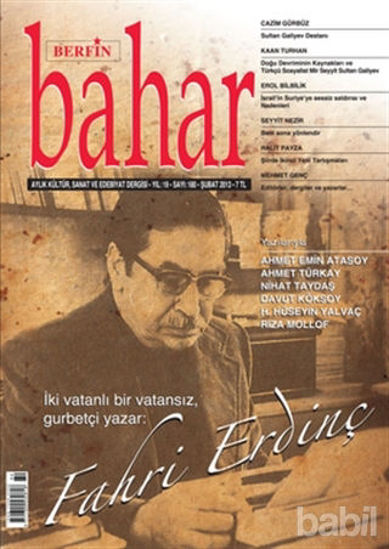 Picture of Berfin Bahar Aylık Kültür, Sanat ve Edebiyat Dergisi Sayı : 180