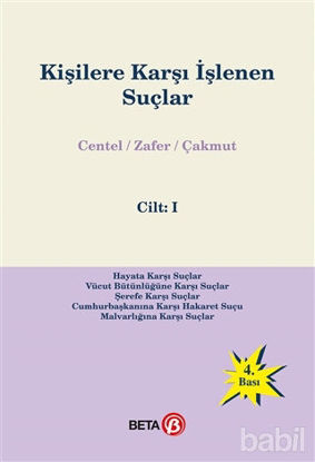 Picture of Kişilere Karşı İşlenen Suçlar Cilt: 1