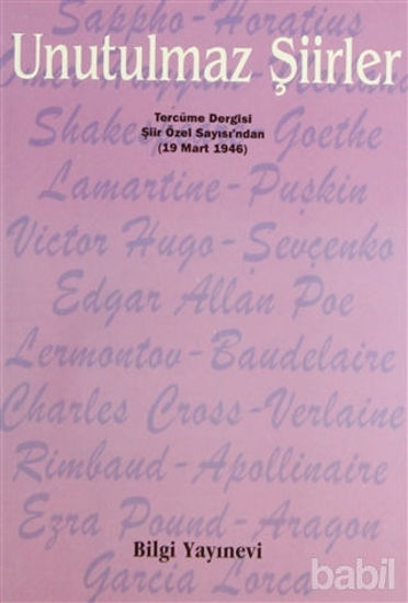 Picture of Unutulmaz Şiirler Tercüme Dergisi Şiir Özel Sayısı’ndan (19 Mart 1946)