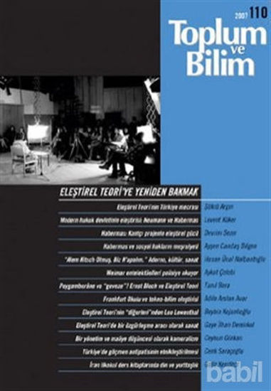Picture of Toplum ve Bilim Sayı: 110
