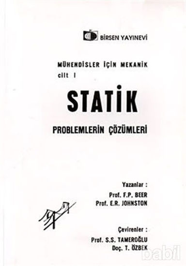 Picture of Mühendisler İçin Mekanik Cilt: 1 - Statik Problemlerin Çözümleri