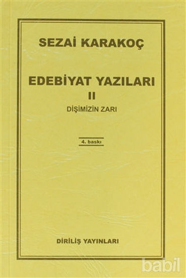 Picture of Edebiyat Yazıları 2: Dişimizin Zarı