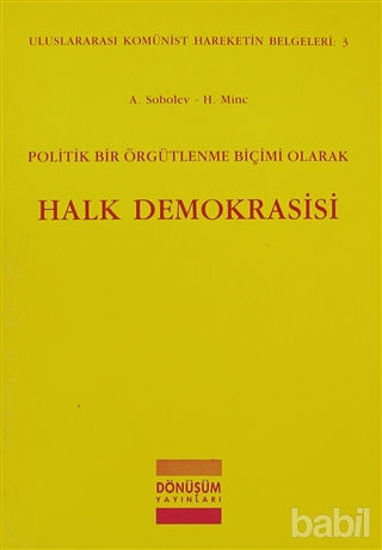 Picture of Politik Bir Örgütlenme Biçimi Olarak Halk Demokrasisi