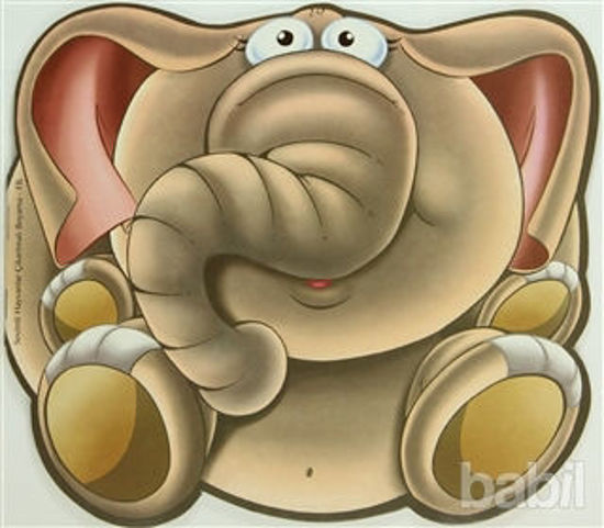 Picture of Sevimli Hayvanlar Çıkartmalı Boyama - Fil