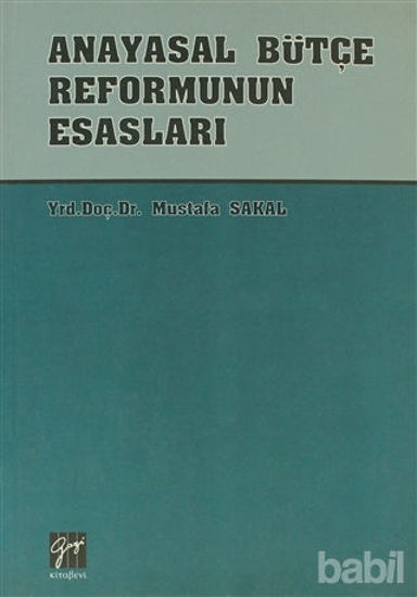 Picture of Anayasal Bütçe Reformunun Esasları