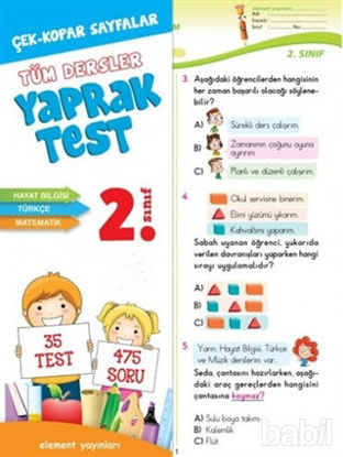 Picture of 2. Sınıf Tüm Dersler Yaprak Testi