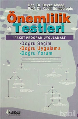 Picture of Önemlilik Testleri Paket Program Uygulamalı