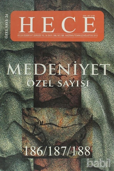 Picture of Hece Aylık Edebiyat Dergisi Medeniyet Özel Sayısı :24 - 186/187/188 (Ciltsiz)