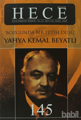 Picture of Hece Aylık Edebiyat Dergisi Yahya Kemal Beyatlı Özel Sayı: 17 - 145 (Ciltsiz)