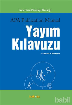 Picture of APA Publication Manual Yayım Kılavuzu