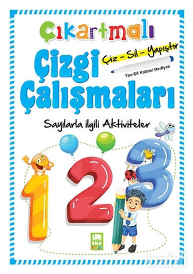 Picture of Sayılarla İlgili Aktiviteler - Çıkartmalı Çizgi Çalışmaları