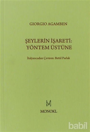 Picture of Şeylerin İşareti: Yöntem Üstüne