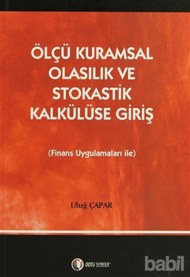 Picture of Ölçü Kuramsal Olasılık ve Stokastik Kalkülüse Giriş