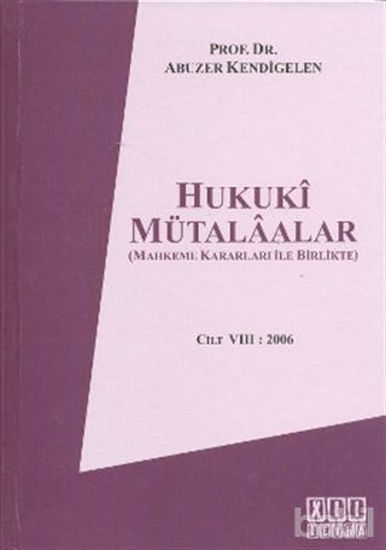 Picture of Hukuki Mütalaalar Cilt 8: 2006