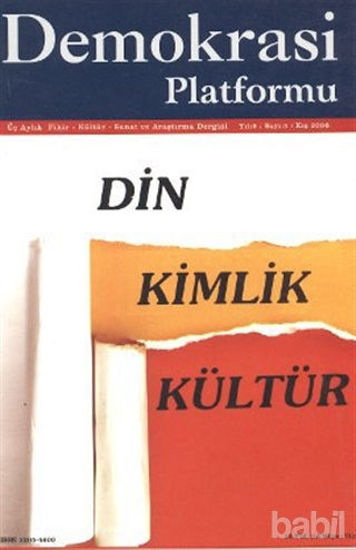 Picture of Din Kimlik Kültür - Demokrasi Platformu Sayı: 5