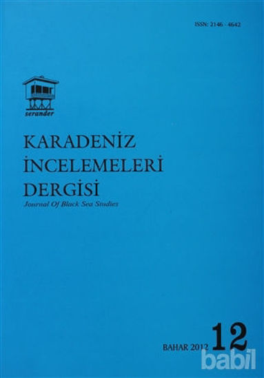Picture of Karadeniz İncelemeleri Dergisi Sayı: 12