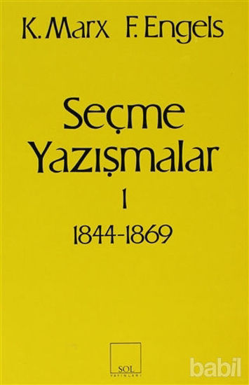 Picture of Seçme Yazışmalar /1 (1844-1869)