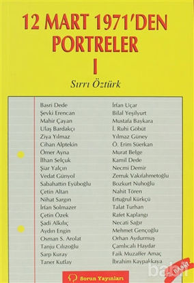 Picture of 12 Mart 1971’den Portreler Cilt: 1