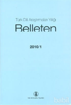 Picture of Türk Dili Araştırmaları Yıllığı - Belleten 2010 / 1