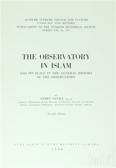 Picture of The Observatory ın Islam and Its Place In The General History Of The Observatory