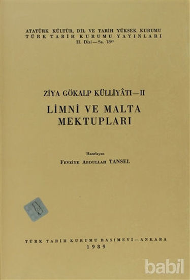 Picture of Ziya Gökalp Külliyatı 2 - Limni ve Malta Mektupları