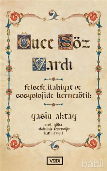 Picture of Önce Söz Vardı