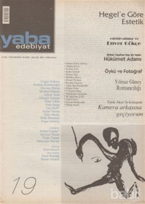 Picture of Yaba Edebiyat Dergisi Sayı: 19