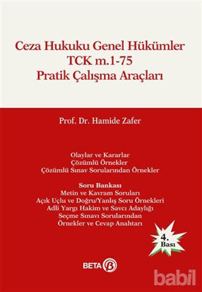 Picture of Ceza Hukuku Genel Hükümler TCK m.1-75 Pratik Çalışma Araçları