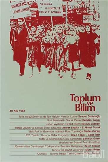 Picture of Toplum ve Bilim Sayı:40