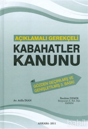 Picture of Açıklamalı Gerekçeli Kabahatler Kanunu