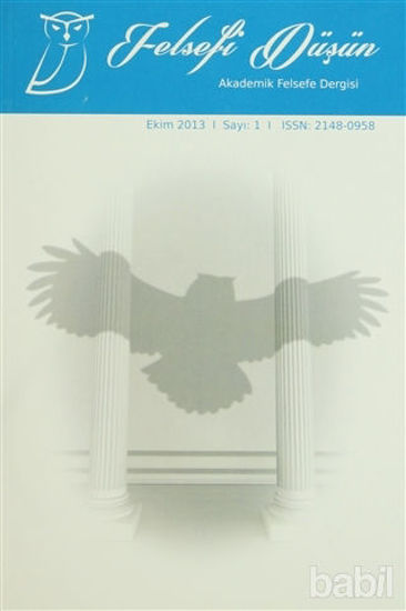 Picture of Felsefi Düşün Akademik Felsefe Dergisi Sayı: 1 Ekim 2013
