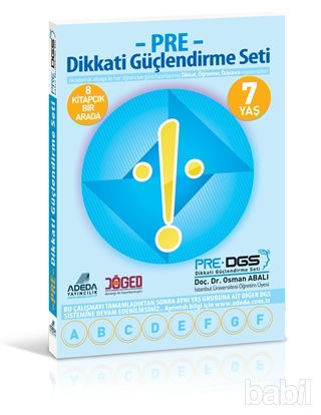 Picture of Adeda - PRE Dikkati Güçlendirme Seti 1.Sınıf 7 Yaş