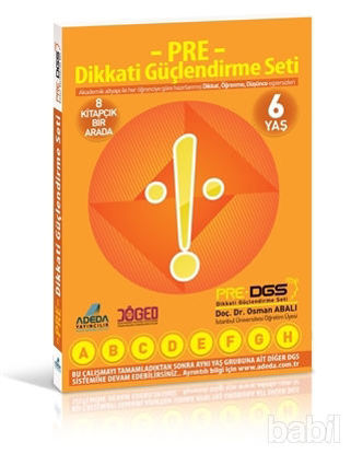 Picture of Adeda - PRE Dikkati Güçlendirme Seti  Anasınıfı 6 Yaş