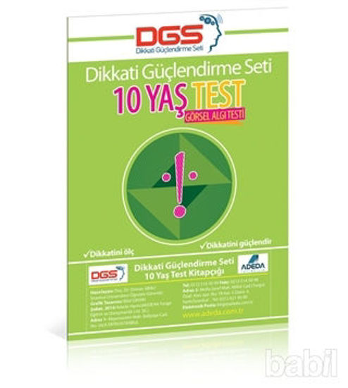 Picture of Adeda - DGS Dikkati Güçlendirme Seti 10 Yaş Test Görsel Algı Testi