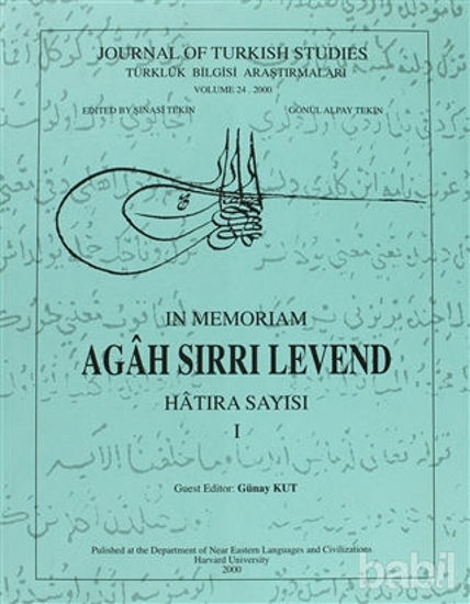 Picture of Agah Sırrı Levend - In Memoriam / Hatıra Sayısı (3 Cilt Takım)