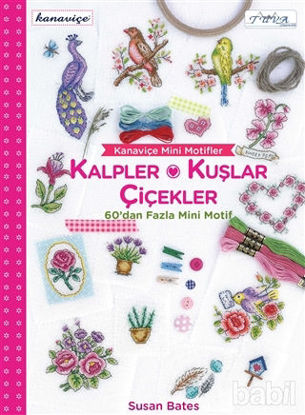 Picture of Kanaviçe Mini Motifler Kalpler, Kuşlar ve Çiçekler