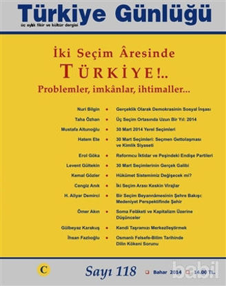 Picture of Türkiye Günlüğü Dergisi Sayı: 118