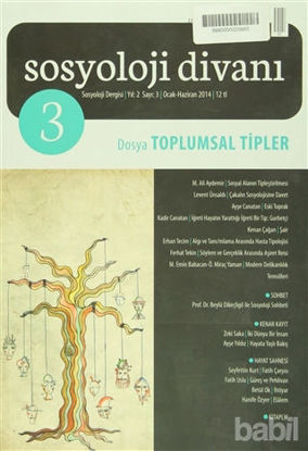 Picture of Sosyoloji Divanı Sayı: 3 Ocak Haziran 2014