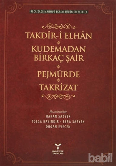 Picture of Takdir-i Elhan Kudemadan Birkaç Şair Pejmürde Takrizat