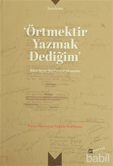 Picture of Örtmektir Yazmak Dediğim