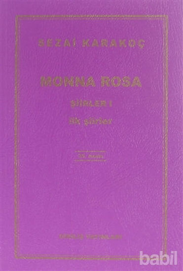 Picture of Monna Rosa - Şiirler 1