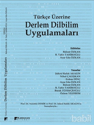 Picture of Türkçe Üzerine Derlem Dilbilim Uygulamaları