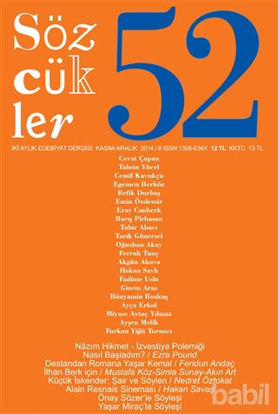 Picture of Sözcükler Dergisi Sayı: 52 / Kasım-Aralık 2014